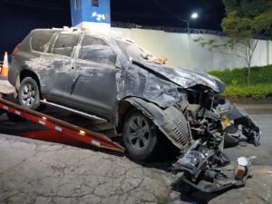 Reportan colisión de vehículo de la UNP en Norte de Santander