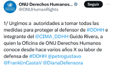 Medidas de protección Guido Rivera