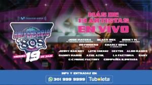 Reviviendo los 80: Aniversario Full 80 Conquista el Movistar Arena