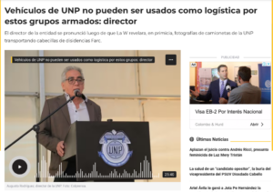 La UNP y la protección de los negociadores de paz