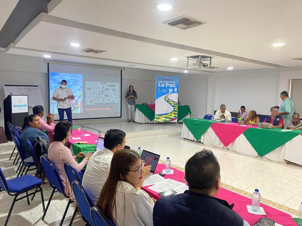 La UNP participa en reunión del Subcomité Conjunto Departamental del Cesar